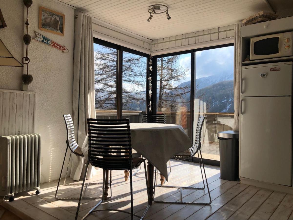 Grand Studio La Foux D Allos Avec Vue Et Terrasse Экстерьер фото